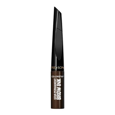 Revlon ColorStay 5-in-1 Semi-Permanent Brow Ink with Spoolie Brush, Waterproof, Transfer-Proof, Eyebrow Makeup, Easy to Remove, 355 Dark Brown Ink, 0.09 fl oz