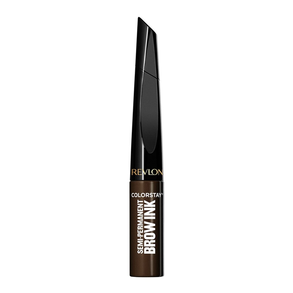 Revlon ColorStay 5-in-1 Semi-Permanent Brow Ink with Spoolie Brush, Waterproof, Transfer-Proof, Eyebrow Makeup, Easy to Remove, 355 Dark Brown Ink, 0.09 fl oz