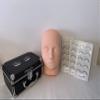 Eyelash Organizing kit -Glitter Box for Eyelash Equipment- Silicone Practice Head and 15 pairs of Individual Eyelash Extensions. Ideal for cosmetology professionals or students. view 1