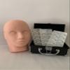 Eyelash Organizing kit -Glitter Box for Eyelash Equipment- Silicone Practice Head and 15 pairs of Individual Eyelash Extensions. Ideal for cosmetology professionals or students. view 2