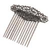 3 Pcs Retro Bronze Metal Side Comb Carved Flower Vines Hairpin Topknot Hair Clip DIY Bridal Hair Accessories Hair Pin view 1