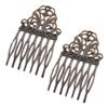 5 Pcs Retro Bronze Metal Side Comb Chinese Style Hairpin Topknot Hair Clip Bridal Hair Accessories Hair Pin view 1