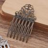 5 Pcs Retro Bronze Metal Side Comb Chinese Style Hairpin Topknot Hair Clip Bridal Hair Accessories Hair Pin view 2