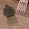 3 Pcs Retro Bronze Metal Side Comb Dunhuang Hair Ornaments Hairpin Decorative Bridal Hair pieces Hair Pin view 2