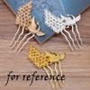 2 Pcs Silver Peacock Metal Side Comb Chinese Style Wedding Veil Hair Clip Comb Hanfu 4 Teeth Hairpin Updo Accessory Hair Pin view 3