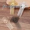 3 Pcs Metal Side Comb Traditional Han Chinese Dress Hairpin Decorative Bridal Hair Accessories, KC Gold Hair Pin view 3