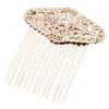 2 Pcs Olive Leaves 13 Teeth Metal Hair Side Combs Vintage Golden Wedding Veil Hair Combs DIY Hair Clip Combs Hair Pin view 1