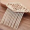2 Pcs Olive Leaves 13 Teeth Metal Hair Side Combs Vintage Golden Wedding Veil Hair Combs DIY Hair Clip Combs Hair Pin view 2