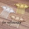 2 Pcs Retro 13 Teeth Hair Side Comb Alloy Metal Bridal Wedding Veil Comb Headpiece Hair Accessory, Silver Hair Pin view 3