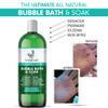 All Natural, Organic Plant Based Bubble Bath - Hypoallergenic Skin-Soothing Thyme Eczema Bath Soak with Colloidal Oatmeal - Sensitive Skin Bubble Bath for Kids & Adults - 16oz view 2
