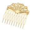 3 Pieces Golden 10 Teeth Metal Hair Side Combs Fanshaped Wedding Veil Hair Combs DIY Hair Clip Combs Hair Pin view 1