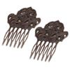 5 Pcs Retro Metal Side Comb Dunhuang Style Hairpin Bronze Topknot Hair Clip DIY Cosplay Hair Accessories Hair Pin view 1