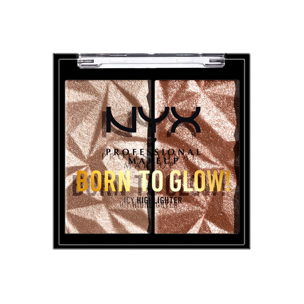 NYX PROFESSIONAL MAKEUP Born To Glow Icy Highlighter Duo - High Key Flex