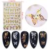 8 Sheets Butterfly Nail Art Stickers with 8 Sheets Money Nail Art Stickers view 4