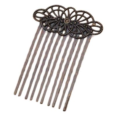5 Pcs Bronze Metal Side Comb Chinese Style Wedding Veil Hair Clip Comb Hanfu Decorative Hairpin