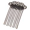 5 Pcs Bronze Metal Side Comb Chinese Style Wedding Veil Hair Clip Comb Hanfu Decorative Hairpin view 1