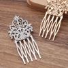 3 Pcs Silver Metal Side Comb Dunhuang Hair Ornaments Hairpin Decorative Bridal Hair pieces Hair Pin view 2