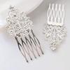 3 Pcs Silver Metal Side Comb Dunhuang Hair Ornaments Hairpin Decorative Bridal Hair pieces Hair Pin view 3