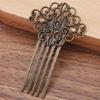 3 Pcs Retro Bronze Metal Side Comb Traditional Han Chinese Dress Hairpin Decorative Bridal Hair Accessories Hair Pin view 2