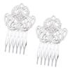 5 Pcs Silver Metal Side Comb Dunhuang Style Hairpin Topknot Hair Clip DIY Cosplay Hair Accessories Hair Pin view 1