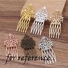 3 Pcs Gold Tone Metal Side Comb Dunhuang Hair Ornaments Hairpin Decorative Bridal Hair pieces Hair Pin view 3