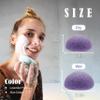 myHomeBody Natural Konjac Facial Sponges - for Gentle Face Cleansing and Exfoliation - with Lavender Purple and Aloe Vera, Set of 4 view 3