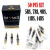 50PCS Tatmate Disposable Tattoo Cartridge Needle Sets Mixed Assorted Sizes RL, RS, RM, M1 (Round Shader Set) view 2