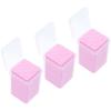 Beaupretty 600pcs Cleaning Pads Cotton Fabric Wiping Cloth for Lashes Wiping Lolita Accessories Eyelash Extension Polish Manicure Makeup Pad Pink view 1