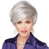 YTOOZ European and American Wig Ladies Gradient Gold Short Curly Hair Silver White Wig view 1