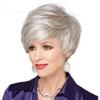 YTOOZ European and American Wig Ladies Gradient Gold Short Curly Hair Silver White Wig view 2