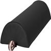 Master Massage 9 inch Large Half Round Bolster,Semi-Round Massage Bolster Pillow Cushion,100% PU Upholstery Massage Bolster (Black) view 2