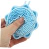 2pcs Massage Brush Shampoo Baby Shower Body Bathing Washing Brush Silicone Bath Baby Bath Supple Brush Bath Scrubbers Bathing Accessories Practical Bath Brush view 3