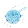 2pcs Massage Brush Shampoo Baby Shower Body Bathing Washing Brush Silicone Bath Baby Bath Supple Brush Bath Scrubbers Bathing Accessories Practical Bath Brush view 4
