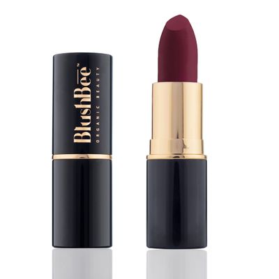 BlushBee Lip Nourishing Organic Vegan Lipstick, Wine Waltz - 4.2 Gms.