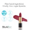 BlushBee Lip Nourishing Organic Vegan Lipstick, Wine Waltz - 4.2 Gms. view 4