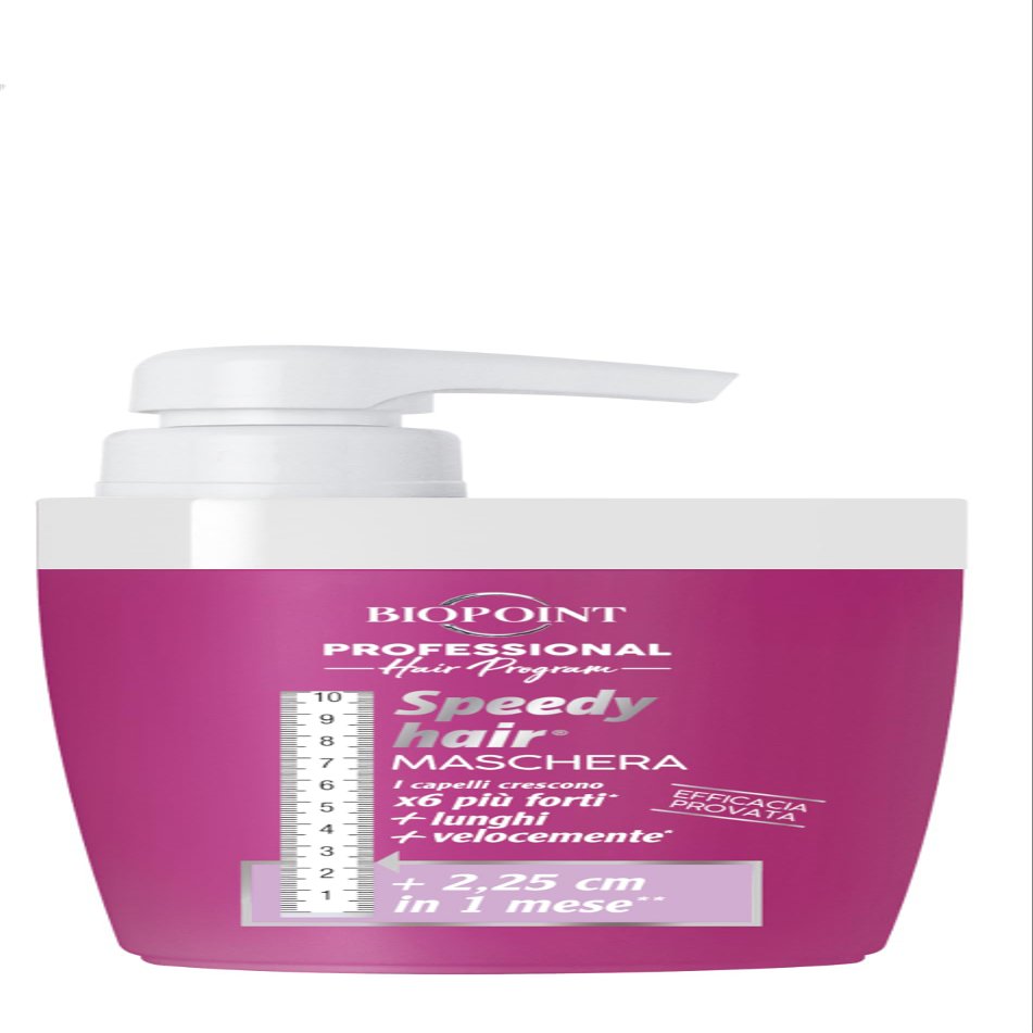 BIOPOINT Speedy Hair - Maschera Capelli 300 ml, 10.1 Fl Oz, Made in Italy [italian import]