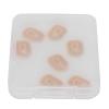 Betued NFC Nail Stickers, 7pcs Glowing LED Nail Art Stickers, Waterproof ABS Material, Modern Style, Yellow Color view 1