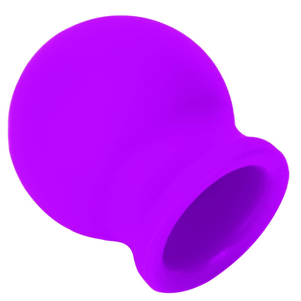 bizofft Lip Plumper Device, Large Suction Silicone Lip Plumper Tool with Brush for Daily Use(Purple)