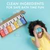 Dabble & Dollop Rainbow of Bubbles  Natural 4-in-1 Bath Set for Kids, Includes Bubble Bath, Body Wash, Shampoo, No Parabens/Sulfates, Vegan, Gluten-Free, Tear-Free (7-Pack) view 2