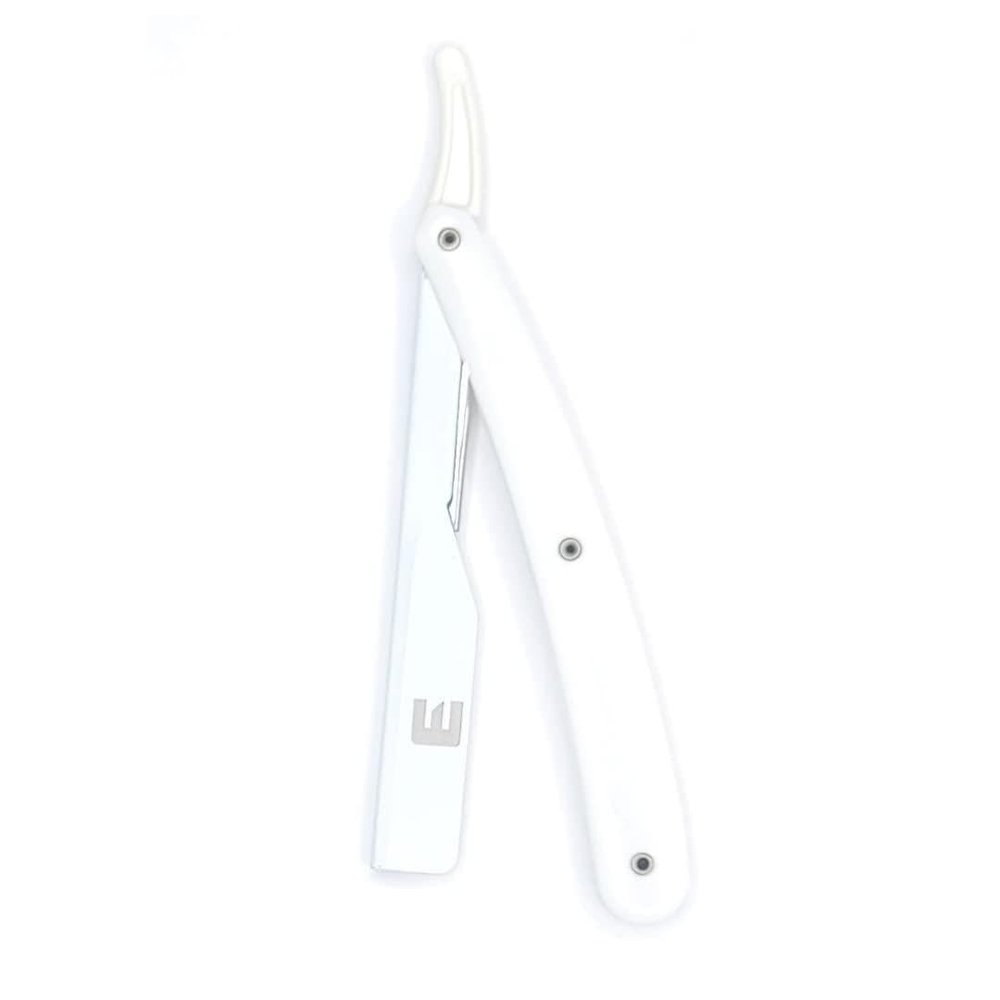 E Elegance Barber Supplies Milly Blade Straight Razor Holder, Eassy Assemble, Fast Cleaning, Exceptional Durability, Razors For Men Or Women, White