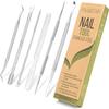 6-Pack Ingrown Toenail File and Lifters, Professional Surgical Stainless Steel Ingrown Toenail Removal Tool Kit, Manicure Treatment Pedicure Tools for Feet Under Nail Cleaner Correction Polish Pain view 1