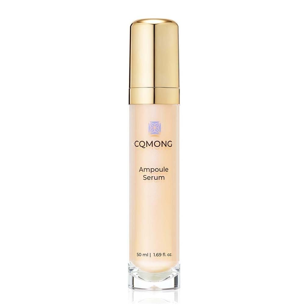 CQMONG Ampoule Facial Serum 1.69 fl oz for Glowy Skin, Hydrating, Wrinkles, Dark spot, Fleckles & Blemish/Hyaluronic Acid, Vitamin C, Collagen, Peptide, Niacinamide/Natural Herb Scent/Korean