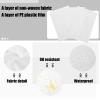 30 Pieces Massage Table Sheets 31 x 79 Inches Large Disposable Bed Table Cover Spa Bed Covers Non-woven Massage tablecloth Flat and Fitted Sheets for Waterproof Bed(White) view 2
