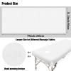 30 Pieces Massage Table Sheets 31 x 79 Inches Large Disposable Bed Table Cover Spa Bed Covers Non-woven Massage tablecloth Flat and Fitted Sheets for Waterproof Bed(White) view 3