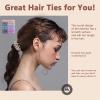 14 Pcs Women Ponytail Braid Hair Elastic No Crease Spiral Hair Ties, Girls Multi-color Waterproof Coil Hair Accessories (Medium Hair Ties) view 3