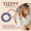 14 Pcs Women Ponytail Braid Hair Elastic No Crease Spiral Hair Ties, Girls Multi-color Waterproof Coil Hair Accessories (Medium Hair Ties) view 4