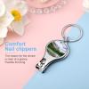 Canada Ohara Lake Yoho National Park with Mountains Nature Scenery Art Photo Nail Cutter Sharpest Sturdy Nail Clipper Fingernail Clippers with Bottle Opener Keychain view 4