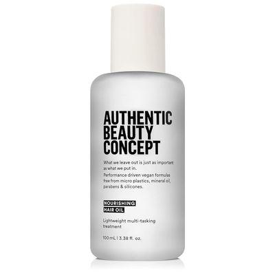 Authentic Beauty Concept Nourishing Hair Oil | Smooths Frizz & Seals Split Ends | Enhances Shine | All Hair Types | Vegan & Cruelty-free | Silicone-free | 3.38 fl. oz.