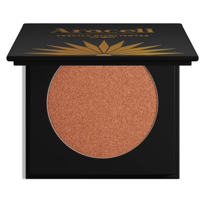 Araceli Beauty Tequila Makeup Highlighter - Ultra-Glowy Highlighter for Face and Body - Buttery Texture, Blue Agave Oil, Vegan, Cruelty-Free - Long-Wearing, Lightweight, Buildable Glow (Anejo)