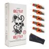 BEZTAT Ultra Premium Professional Tattoo Needles Cartridge w/Grip & Machine Covers Sleeves #10 Bugpin Curved Magnum 20 Pack (1021CM) view 1